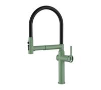 Grifo de Cocina Fregadero Flexible Cuello de Cisne Grifo Cocina Extraible 3 Modos Giratorio Universal 360,verde