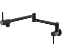 Grifo de cocina giratorio de doble articulación ajustable de alto alcance, mezclador de agua fría, acero inoxidable, fácil instalación, diseño moderno para uso doméstico