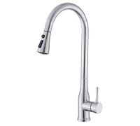 Grifo de Cocina Grifo de Acero Inoxidable 304 Grifo para Fregadero de Cocina Grifo Mezclador frío y Caliente Grifo con Cabezal rociador extraíble Una Sola manija Puede Girar