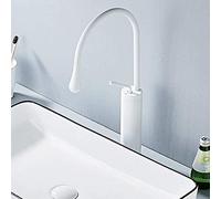 grifo de cocina, Grifo de cocina nórdico simple bronce con acabado frío y calor que realza el arte