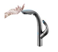 Grifo de cocina, grifo extraíble de latón de lujo, 2 funciones, monomando, grifo moderno para fregadero caliente y frío, diseño duradero para una limpieza y cocción sin esfuerzo