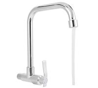 Grifo de cocina, Grifo giratorio de pared fría individual Grifo de agua fría para baño Grifo de una sola palanca Rosca macho G1/2In Hogar Cocina Baño