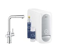 Grifo De Cocina Grohe Blue Home Boca En L Cromo Ducha Extraíble Para Agua F