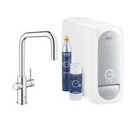 Grifo De Cocina Grohe Blue Home Boca En U Cromo Ducha Extraíble Para Agua F
