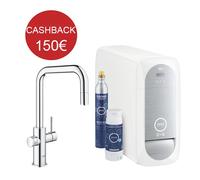 Grifo De Cocina Grohe Blue Home Boca En U Cromo Ducha Extraíble Para Agua F