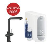 Grifo De Cocina Grohe Blue Home Boca L Negra Mate Con Ducha Extraíble | 31