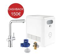 Grifo De Cocina Grohe Blue Professional Starter Kit Cromo Boca L Con Ducha