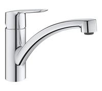 GROHE Start, Grifo de cocina (caño bajo, talla M, menor consumo de agua), cromo, 31138002