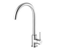 Grifo de Cocina INFINITON Muñoz ACH351 - Acero Inoxidable Cromado, Monomando, Caño Alto 37,6 cm, Giro 360°, Eco Design