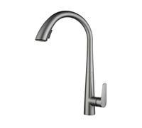 Grifo de cocina moderno de acero inoxidable de color avena, mezclador de frío y caliente de modo dual, pulverizador extraíble, diseño giratorio, grifo elegante y elegante para cocinas contemporáneas