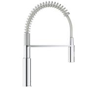 Grifo de cocina monomando con caño extraíble grohe get chef cromado
