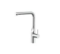 Grifo de cocina monomando con caño giratorio de acabado cromo Glera Roca