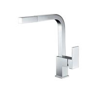 Grifo de cocina monomando de caño alto con manguera con teleducha Constanza de Imex - Plateado / Latón / Imex