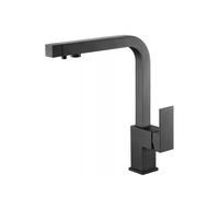 Grifo de cocina monomando de caño alto con osmosis en color negro mate Capri de Imex - Negro / Latón / Imex