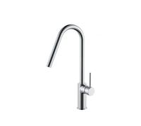 Grifo de cocina monomando de caño alto fabricado en latón acabado cromado Kenia de Imex - Plateado / Latón / Imex