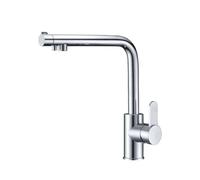 Grifo de cocina monomando de caño tubular con osmosis en acabado cromado Montecarlo de Imex - Plateado / Latón / Imex