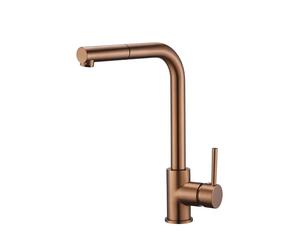 Grifo de cocina monomando extraíble con acabado en color oro rosa cepillado Malta de Imex - Rosado / Latón / Imex