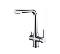 Grifo de cocina monomando osmosis con dos vías de agua color cromado Marsella de Imex - Plateado / Latón / Imex