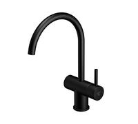 Grifo de cocina Steinberg serie 100, giratorio, proyección de 201 mm, 1001400S, Color: negro mate