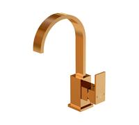 Grifo de cocina Steinberg serie 135, giratorio, con desagüe automático, 150 mm de proyección, 1351501RG, Color: Oro rosa