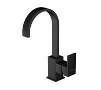 Grifo de cocina Steinberg serie 135, giratorio, sin desagüe automático, 150 mm de proyección, 1351401S, Color: negro mate