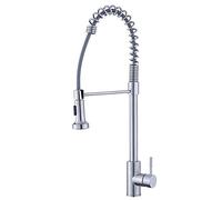 Grifo de Cocina Sus304 Grifo de Resorte de Acero Inoxidable extraíble Grifo con Cabezal rociador Mezclador Caliente y frío Grifo Mezclador Fregadero de Cocina Sola manija Giratorio