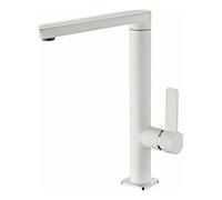 TEKA Grifo Cocina Monomando, Caño Alto Giratorio, Aireador Anticalcáreo, Cromo, Modelo FO 915