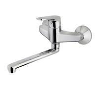 Grifo De Cocina Teka Monomando Mural Mtp 025 Color Cromo Ref 460250200 Caño Giratorio