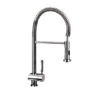 Grifo de cocina Teka MY1 monomando cerámico caño alto giratorio acero inoxidable