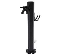 Grifo de columna de agua, columna de jardín al aire libre 304 de acero inoxidable negro con soporte para manguera para riego de jardín, lavado de coches, patio y exterior
