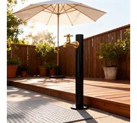 Grifo de columna de agua de acero inoxidable negro, anticongelante, libre de escarcha, grifo de agua para montaje en suelo, hidrante para jardín, granja, riego de pastos(B-Height: 95cm/37.4in)