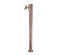 Grifo de columna de agua de jardín de acero inoxidable, diseño cilíndrico vertical para una fácil instalación y riego eficiente