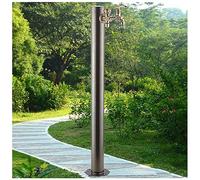 Grifo de columna de agua, dispensador de agua y fuente de latón para exteriores, diseño anticongelante para jardín, patio, entrada de agua inferior estilo 1