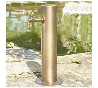 Grifo de columna de agua para exteriores, hidrante de jardín resistente a las heladas, grifo de manguera de latón y fuente de montaje, fuente de agua duradera para jardín, ideal para riego y