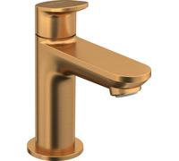 Grifo de columna Duravit Wave, 90 mm de proyección, sin desagüe automático, WA1080002004, Color: bronce cepillado