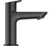 Grifo de columna Duravit Wave, 90 mm de proyección, sin juego de desagüe, WA1080002046, Color: Negro Mate