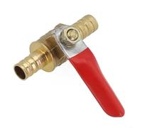 Grifo de combustible en línea de latón de 8 mm, válvula de grifo de gasolina para motocicleta para quad, cortacésped, bomba de tractor, perilla antideslizante, interfaz roscada estándar