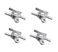 Grifo De Combustible Universal Válvula De Grifo De Tanque De Combustible Grifo De Combustible 6mm Grifo De La Válvula Del Depósito De Combustible Para Ciclomotor, Motocicleta Y Quad 4 Piezas