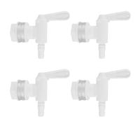 Grifo de Cubo de Cerveza, Cubo de Embotellado de Plástico Grifo de Llenado de Plástico de Elaboración Cerveza Sistema de Fermentación Casera Kit para Dispensar Vino Té (Blanco-4Pcs)