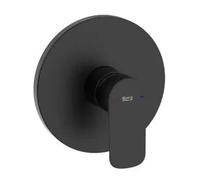 Grifo de ducha de pared monocomando con acabado negro mate Cala Roca