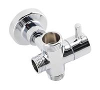 Grifo de ducha G1/2 "desviador de ducha montado en la pared desviador de cabezal de ducha con, pared con accesorios de base divisor de ducha de 3 vías for baño cocina