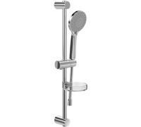 Grifo de ducha Universal Showers de Villeroy & Boch, set de grifería con soporte ajustable para el cabezal y el mango con 3 tipos de chorro, redondo, alcachofa de ducha, Chrom