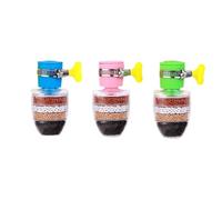 Grifo de Filtro de Agua de carbón Activado-3 PCS Clean Water Filter Purifier Cartridge, 6 capas agua para grifo, filtro de grifo de ducha universal.