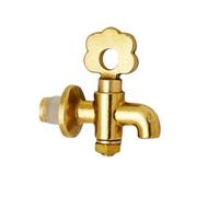 Grifo de flor para botellas de cristal amarillo