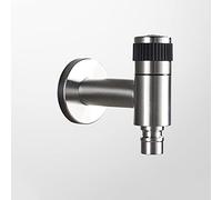 Grifo de fregadero de baño de acero inoxidable montado en la pared, grifo de agua fría para estanque de fregona, grifos de utilidad para lavandería de jardín, rosca G1/2''