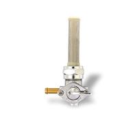 Grifo de gasolina estilo OEM cromado conexión izquierda para compatible con Harley Big Twin y Sportster de 1976 a 2006