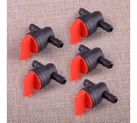 Grifo de gasolina para motocicleta, paquete de 5 válvulas de cierre de combustible en línea con interruptor de encendido y apagado y filtro integrado para uso en motocicletas y scooters