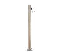 Grifo de jardín con Columna de Agua, de Acero Inoxidable, para Exteriores, con Soporte para Manguera, anticongelante y antigrietas, Columna de Agua Vertical cilíndrica, p