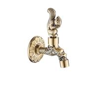 Grifo de Jardín Exterior Grifo De Bronce Antiguo Con Dragón Tallado, For Fregona Baño, For Lavadora, Exterior For Jardín(Color 9)