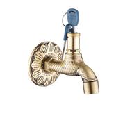 Grifo de Jardín Exterior Grifo De Bronce Antiguo Con Dragón Tallado, For Fregona Baño, For Lavadora, Exterior For Jardín(Color 11)